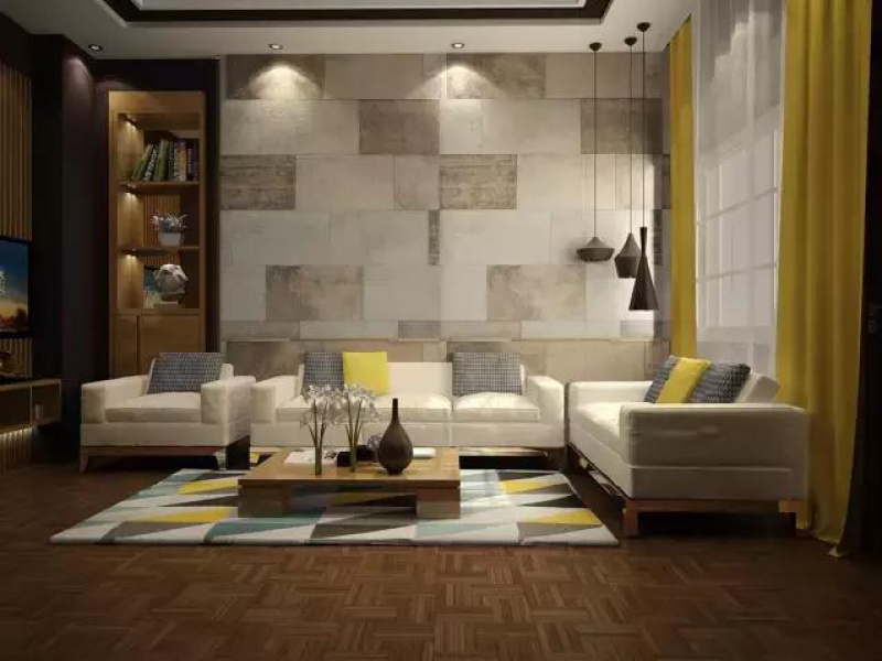 瓷砖、石材、木材……让你的客厅潮出境界